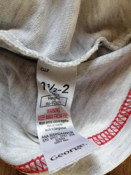 Chlapcenske vianocne tricko s dlhym rukavom., george,86