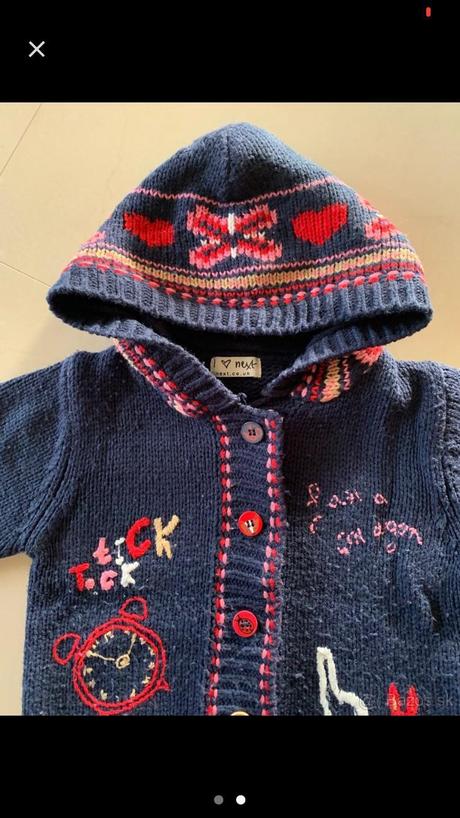 Teply pleteny svetrik znacky next na 2 roky, next,92