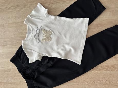 Komlet nohavice tričko zara, 122