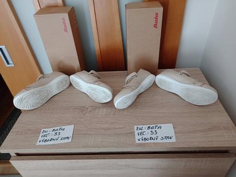 Dievčenské balerínky zn.bata veľ.33, baťa,33