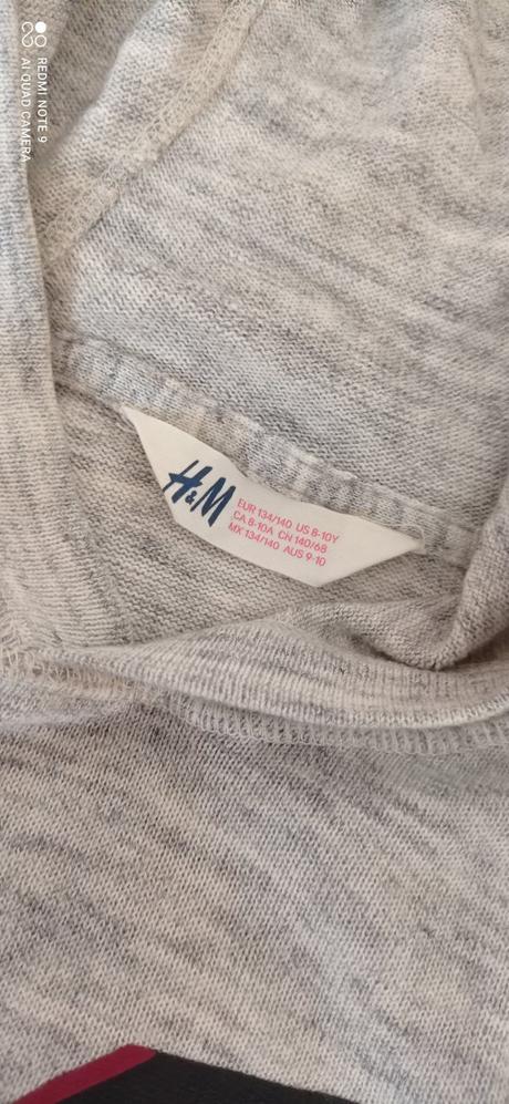 Mikinka s kapucňou 140/152, h&m,140