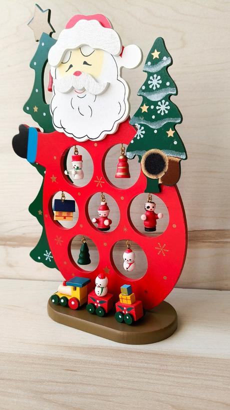 Drevený mikuláš santa claus,