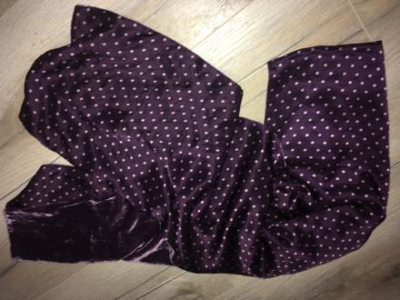 Šál fialový bodkovaný xxl, xxxl