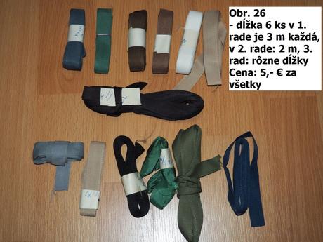 Krajky, lemovky, stuhy a strapce, 