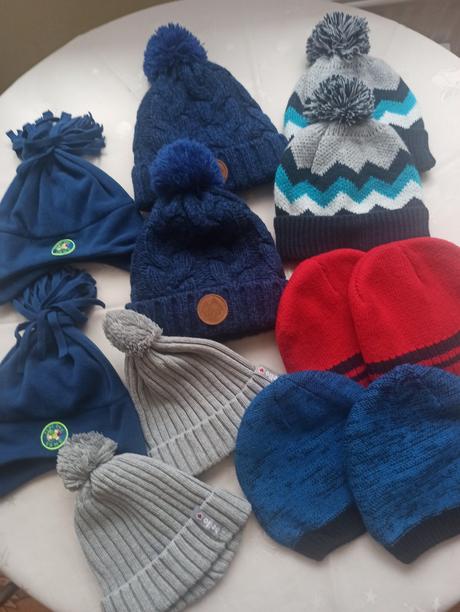 Zimné čiapky pre dvojičky, 98