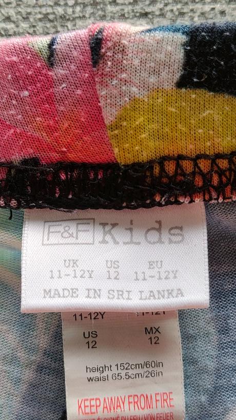 Ľahké dievčenské nohavice, zn.f&f, 152, 11-12 r., f&f,152
