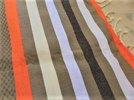 Naturálny kanafasový prehoz, 