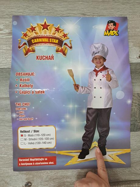 Kostým kuchárik, 