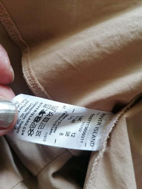 Volániková košeľa, river island,38