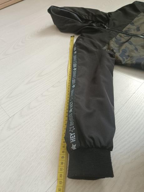 Prechodná olivovo čierna bunda na zips, fox & bunny,122