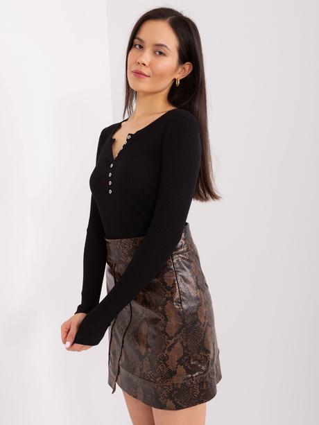 Dámsky čierny topík basic feel good, l / xl