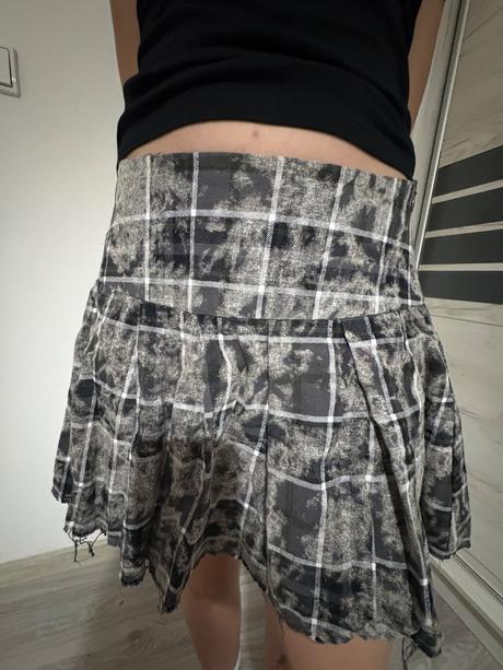 Károvaná sukňa cropp, m