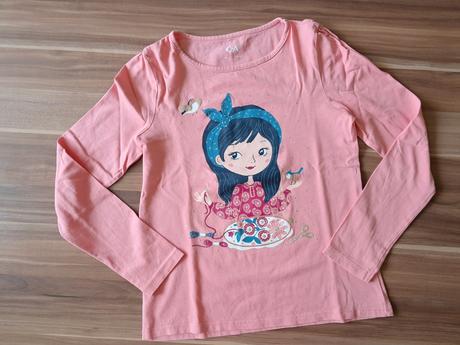 Tričko s dievčatkom, c&a,128