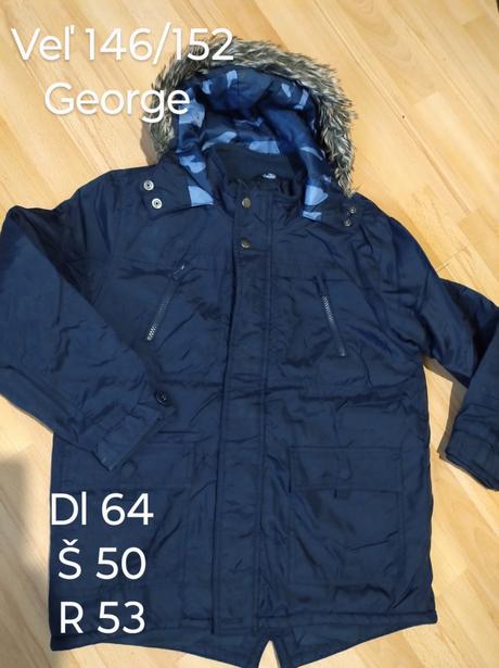Modrá chlapčenská bunda 146/152, george,146