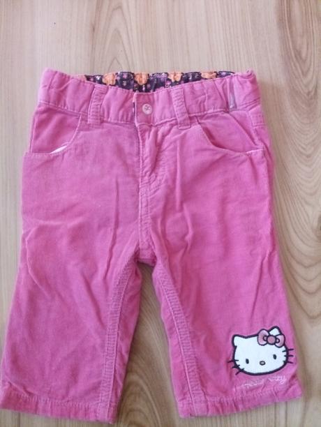 Menčestrové nohavice, h&m,68