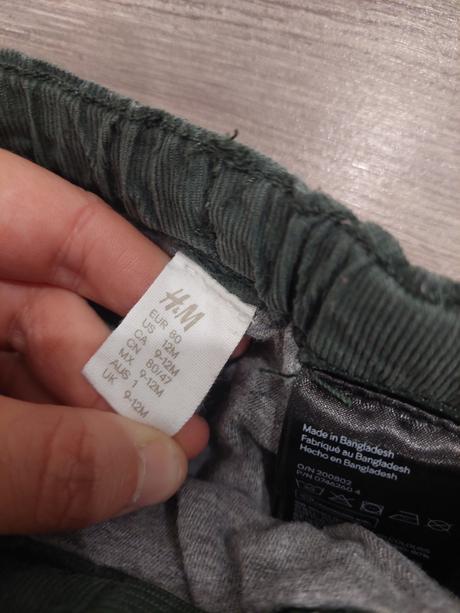 Menzestrove nohavice, h&m,80