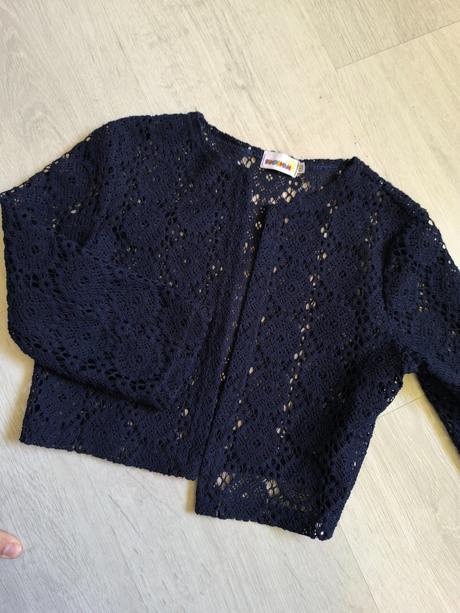 Háčkované bolerko 146/152, 146