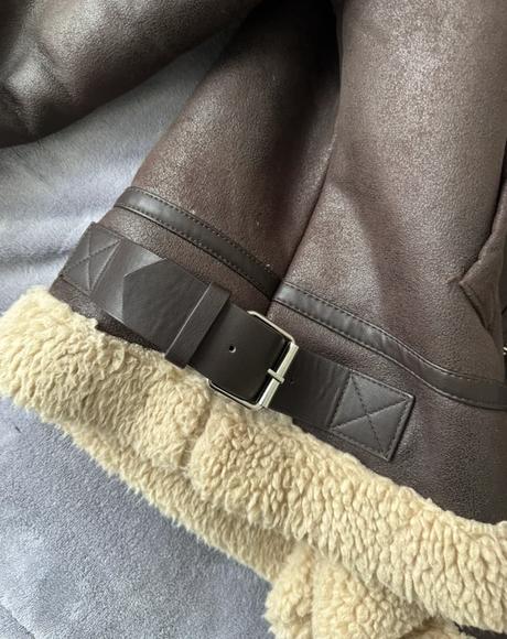 Pilotná bunda z brusenej "kože", next,48