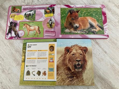 Puzzlove knizky o zvieratkach, 
