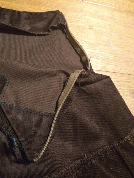 Kardesler - dámska menčestrová hnedá sukňa, l