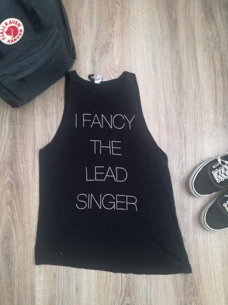 Čierne festivalové tielko hm, h&m,m