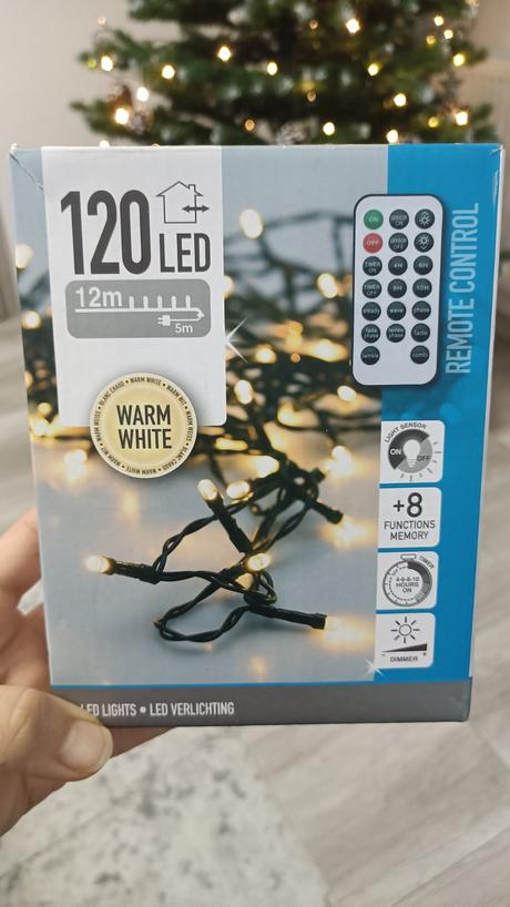 Led svetlá na stromček s diaľkovým, 