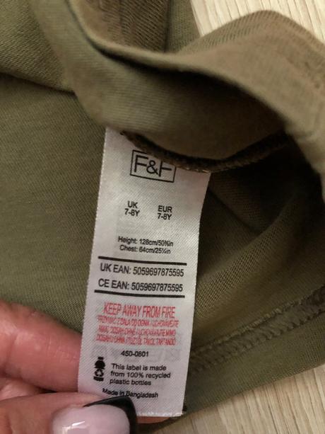 Trička s krátkym rukavom/bez rukávov 14ks, f&f,128