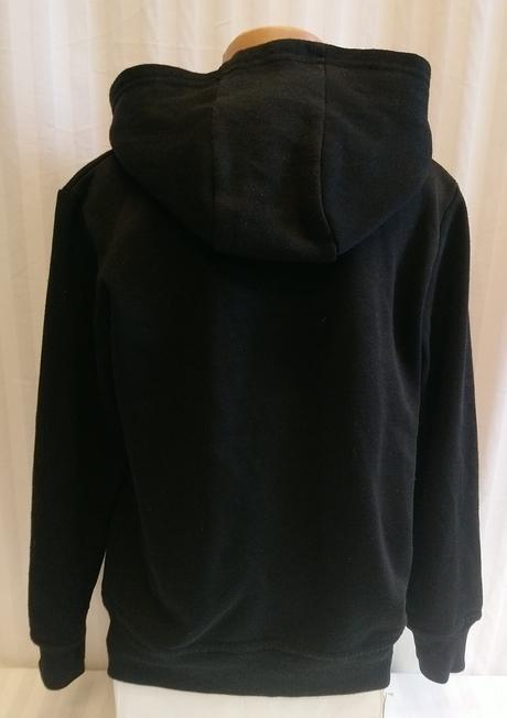 Čierna mikina s kapucňou, y.f.k., 134/140 cm, 140