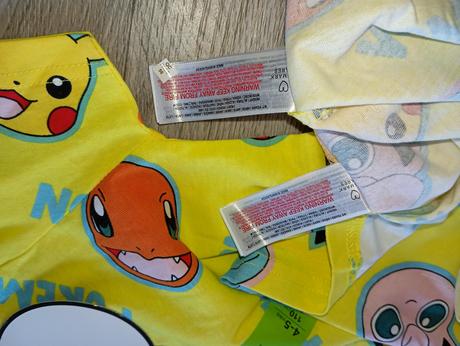 Pokémon žlté tričko 110 a 122, primark,110 / 122