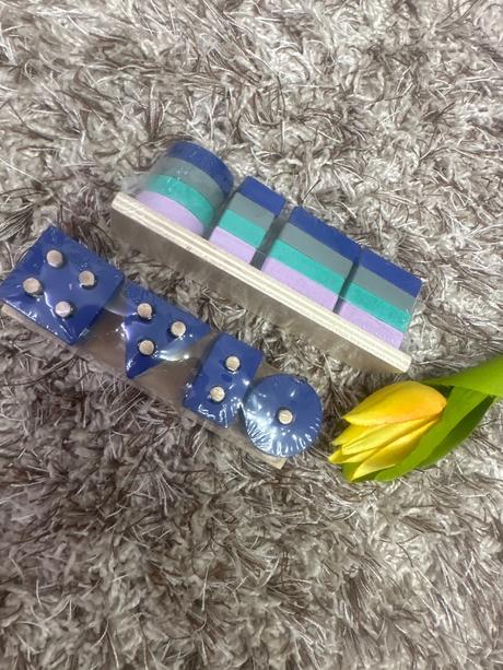 Drvené skladačky montessori sada 17ks, 