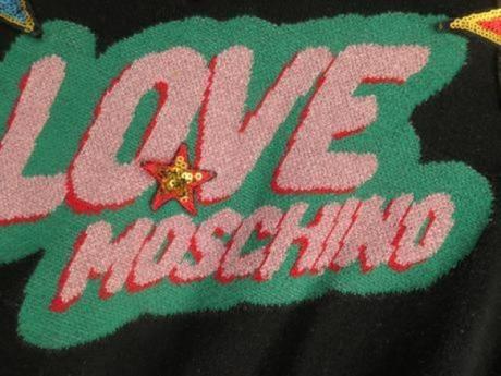Love moschino original damsky kvalitny sveter m/l, moschino,m