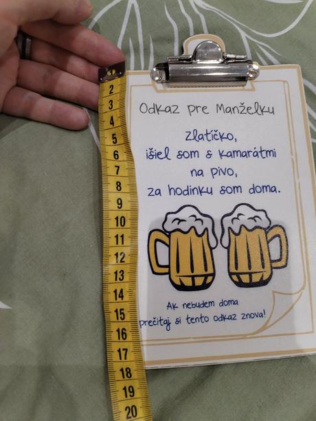 Tabuľka ako darcek, 