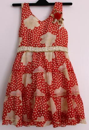 Kvetinkové šaty - 110/116, 110