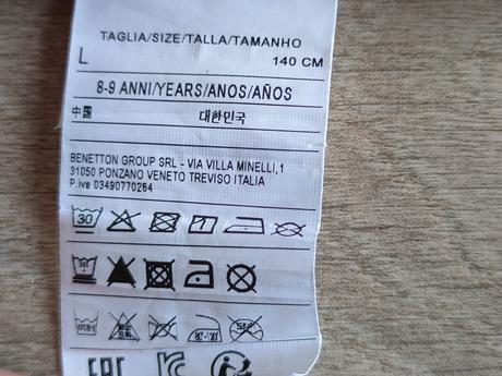 Kvalitné detské tričko zn. sisley, 8-9 r., 140 cm, sisley,140