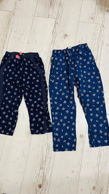 Modré nohavice na leto 116 2ks h&m, h&m,116
