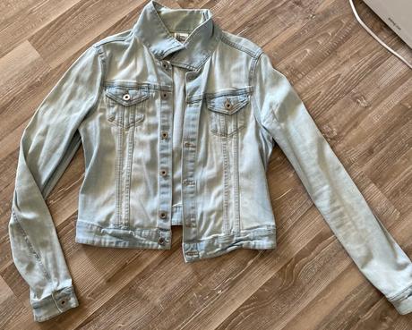 Dámska bledá riflovka, h&m,38