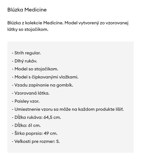 Bluzka medicine, m