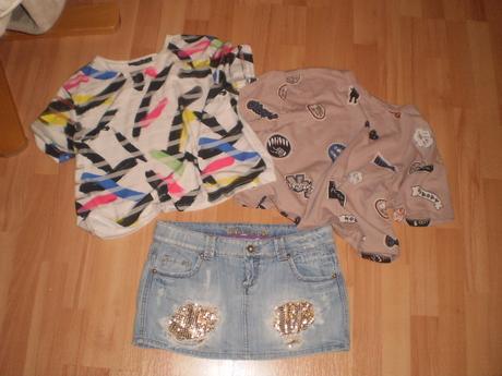 Rif.sukňa+2x top cropp cena spolu, m