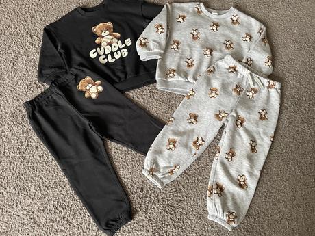 Teplákove súpravky s medvedíkom, h&m,98