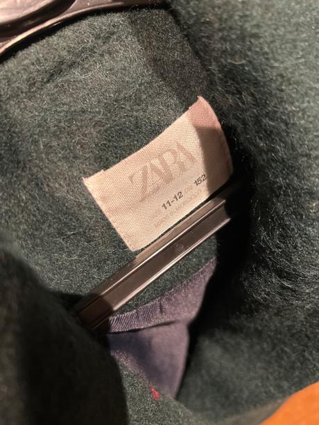 Vlneny kabát, zara,152