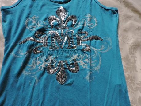 Modré tričko s aplikáciou, s