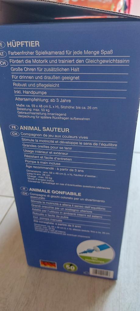 Hopsadlo v tvare žirafy od 3 rokov,