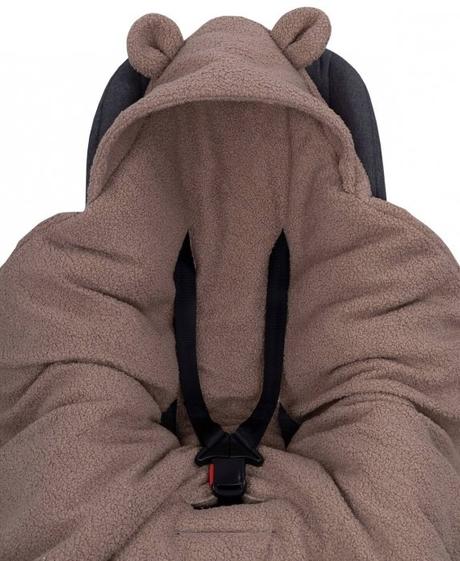 Oteplený fusák, deka s kapucňou do autosedačky bar,