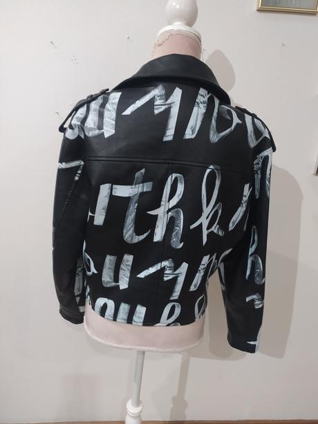 Štýlová koženkova bunda, m