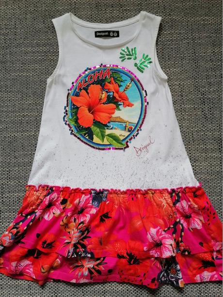 Šaty s kvetom, desigual,128