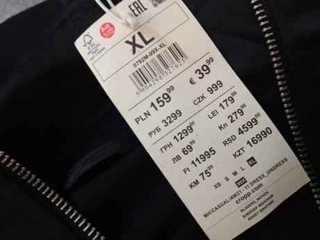 Čierna bomber do pása, xl