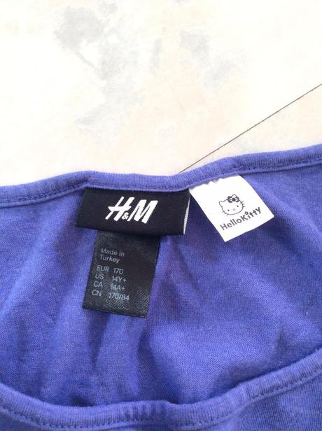 Tielko hello kitty, h&m,xs