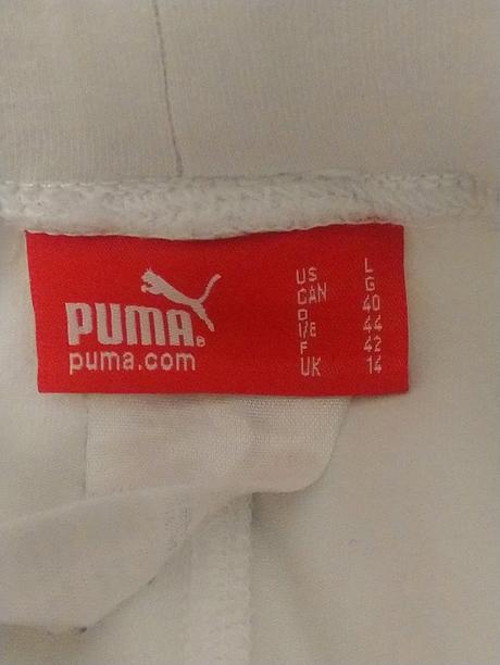 Dámske biele elastické legíny, puma, l, puma,l