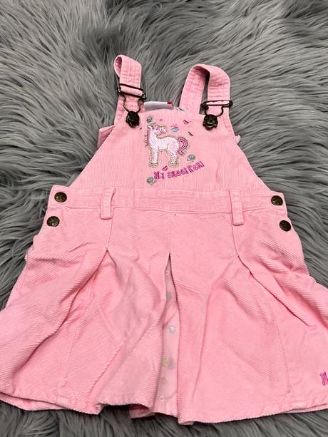 Dievčenské menčestrové šaty s trakmi (74), berti,74