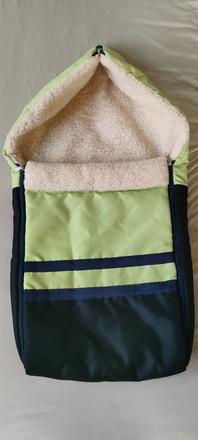 Vlnený fusak do kočíka, 